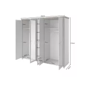 EVORA gardróbszekrény