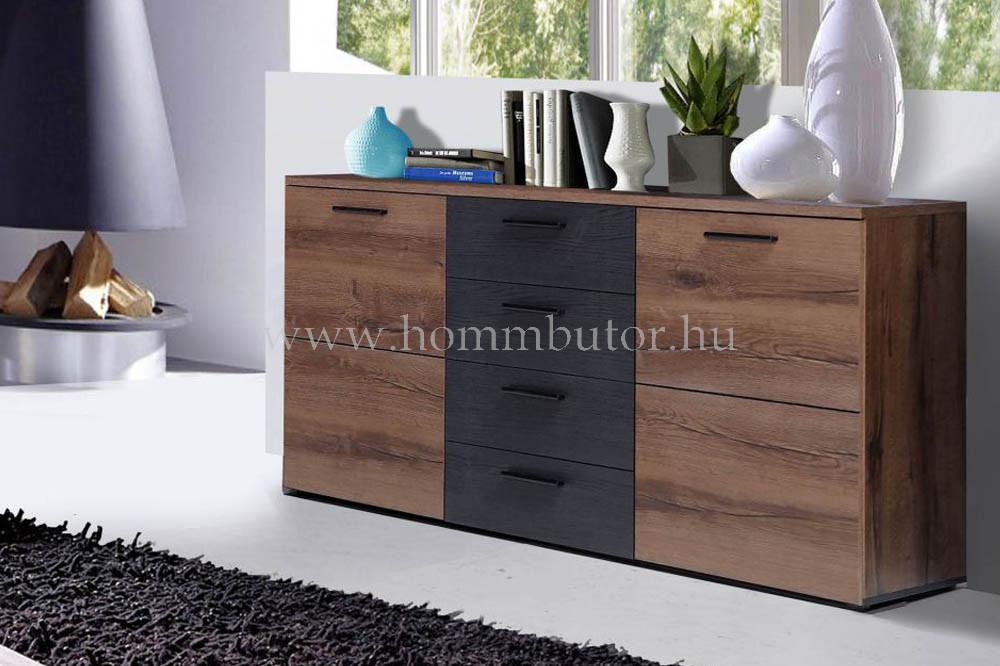 ANGORA komód 2 ajtós 4 fiókos 150x81 cm Homm Bútor Sopron CORVIN fix fotel 73x96 cm Homm Bútor Sopron | Több, mint 1