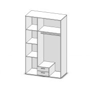 BOSTON gardróbszekrény