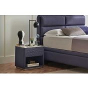 BOTANIC franciaágy, ülőkével, éjjeliszekrénnyel