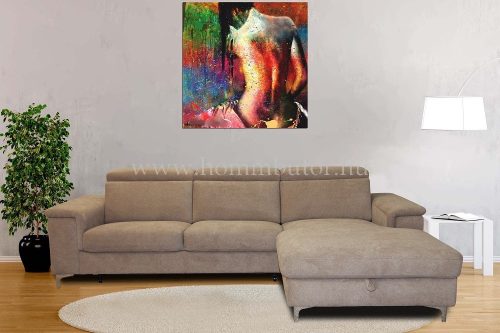 BRAVISSIMO közepes méretű (272x165cm) L-alakú sarok ülőgarnitúra, ágyazható változatban is