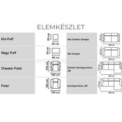 GALLA CHESTER  kanapé