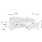 DRESDA  L-alakú sarok ülőgarnitúra 