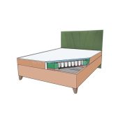 FOCUS komplett boxspring franciaágy matraccal