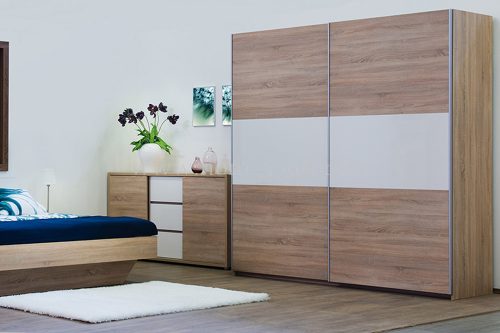 MODULO tolóajtós gardróbszekrény 227x225 cm