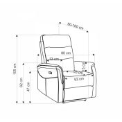 JESOLO motoros relax fotel