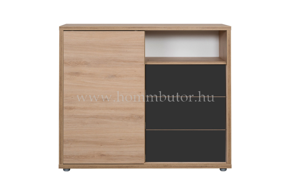 JOY komód 1 ajtós 3 fiókos 118x97 cm Homm Bútor Sopron | T CORVIN fix fotel 73x96 cm Homm Bútor Sopron | Több, mint 1