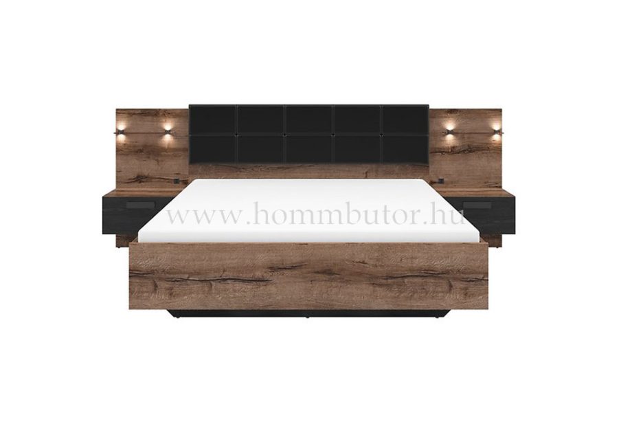 KASSEL Franciaágy ágyneműtartóval, ágyráccsal