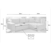 LUTON L-alakú sarok ülőgarnitúra 