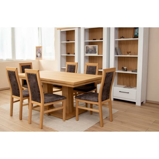 LYON 2 Bővíthető étkezőasztal tölgy furnérral