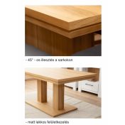 LYON 2 Bővíthető étkezőasztal tölgy furnérral