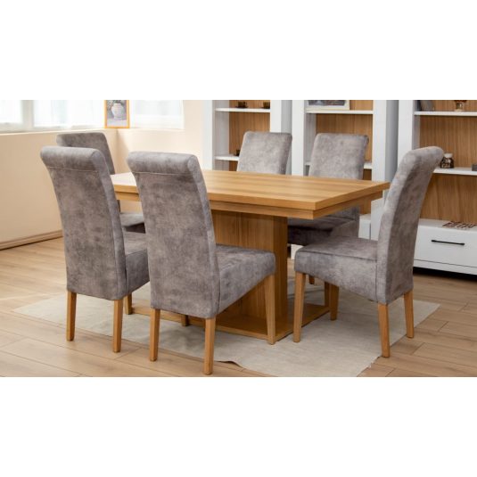 LYON Bővíthető étkezőasztal tölgy furnérral