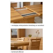 LYON Bővíthető étkezőasztal tölgy furnérral
