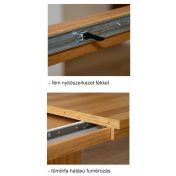 LYON Bővíthető étkezőasztal tölgy furnérral