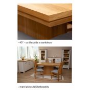 LYON Bővíthető étkezőasztal tölgy furnérral