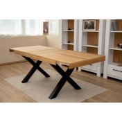 MELIO Bővíthető étkezőasztal tölgy furnérral