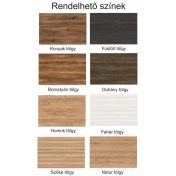 MELIO Bővíthető étkezőasztal tölgy furnérral