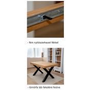 MELIO Bővíthető étkezőasztal tölgy furnérral