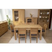 MODENA vitrines szekrény tölgyből