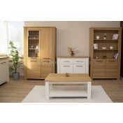 MODENA vitrines szekrény tölgyből