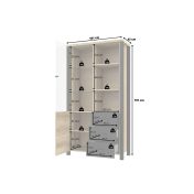 OLIN vitrines szekrény