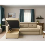 Novel L-alakú sarok ülőgarnitúra