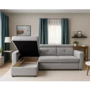 Novel L-alakú sarok ülőgarnitúra