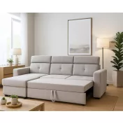 Novel L-alakú sarok ülőgarnitúra