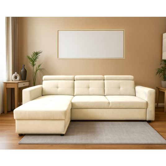 Novel L-alakú sarok ülőgarnitúra