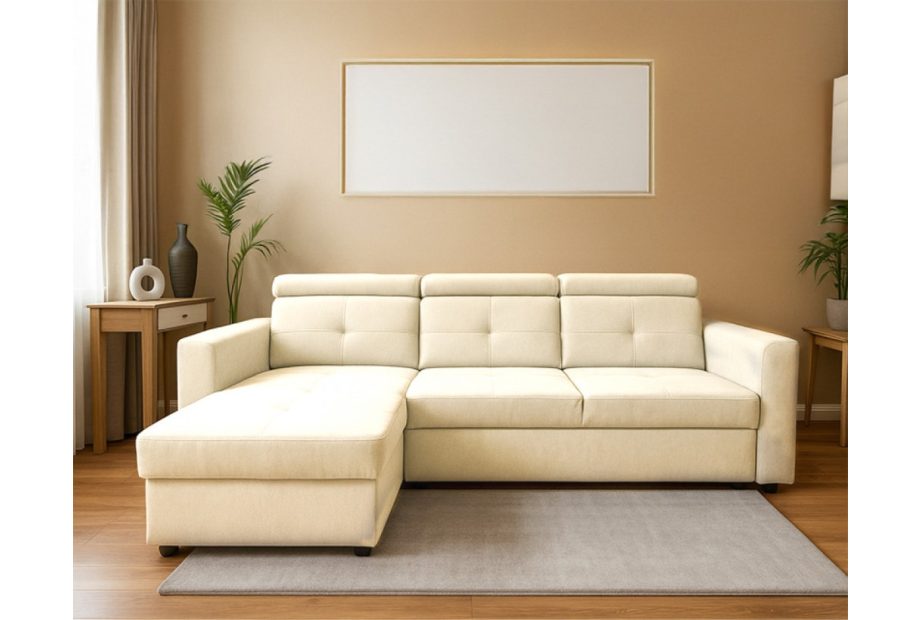 Novel L-alakú sarok ülőgarnitúra