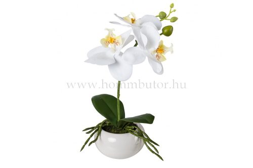 ORCHIDEA élethű növény dekoráció 27 cm magas
