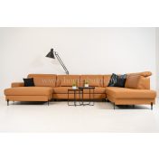 RAMON  U-alakú bőr ülőgarnitúra