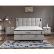 SAKIRI komplett boxspring franciaágy matraccal