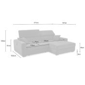 SKYLAND L-alakú ülőgarnitúra