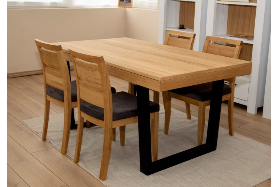 TIVOLI Bővíthető étkezőasztal tölgy furnérral