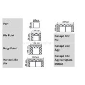 York chesterfield 3 üléses kanapé