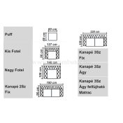 YORK CHESTERFIELD 3-1 ülőgarnitúra